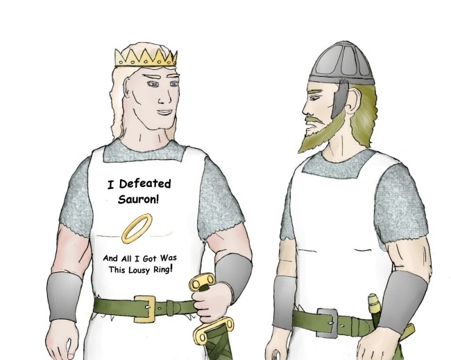 Isildur wearing a Ring tunic